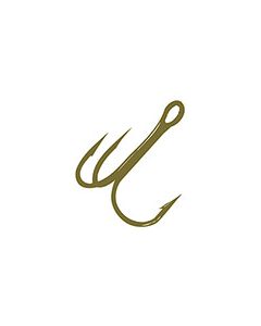 Gamakatsu Treble Hook w/ Round Bend, Bronze